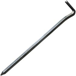 6 piquets de tente CAO carr&eacute;s acier 160mm 5mm&oslash;