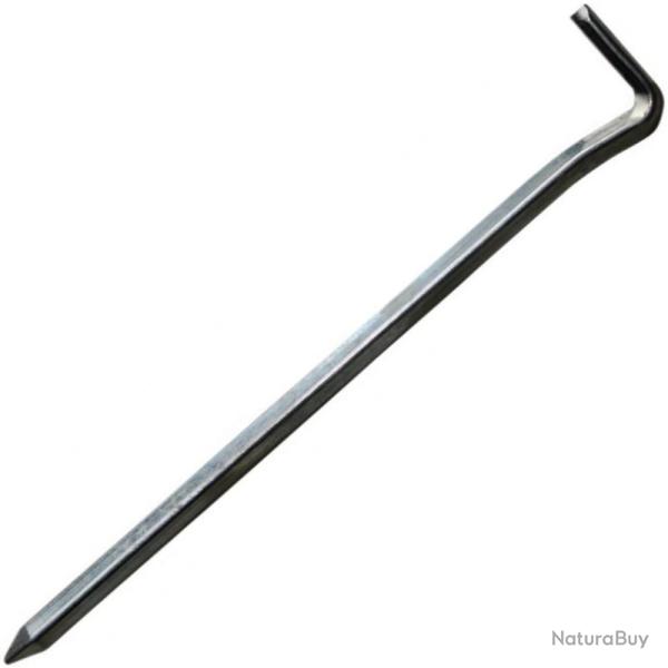 6 piquets de tente CAO carr�s acier 160mm 5mm�
