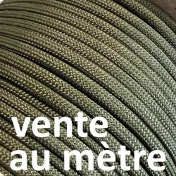 Cordelette paracorde 550 4 mm EDCX Nylon Paracord vert arm&eacute;e (au m&egrave;tre)