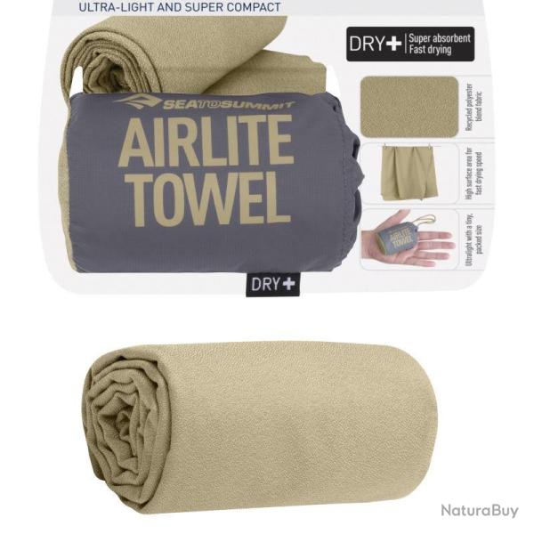 Serviette microfibre Sea to Summit Airlite Towel M 50x100 sable