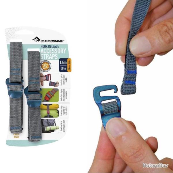 Sangle de compression Sea to Summit Hook Release 1,5m