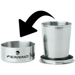 Tasse inox pliable Ferrino avec &eacute;tui