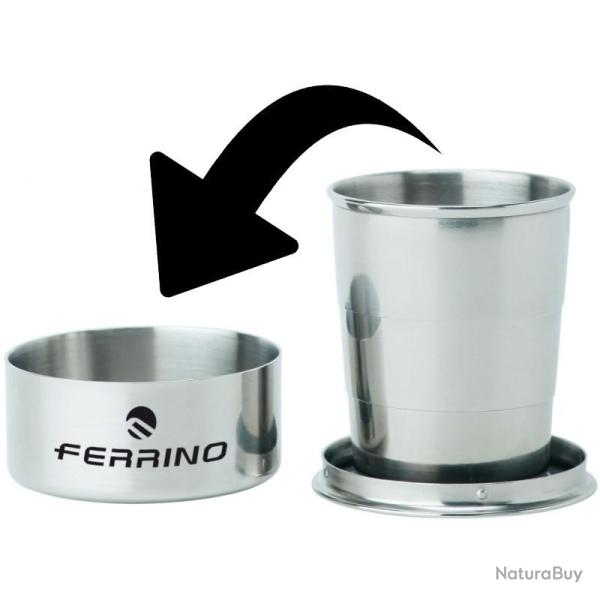 Tasse inox pliable Ferrino avec �tui