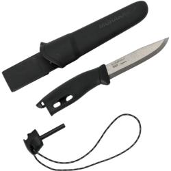 Couteau de survie Mora Companion Spark noir