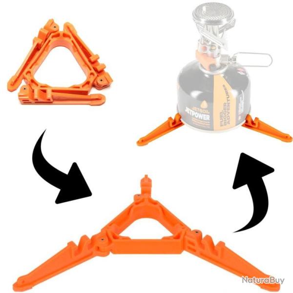 Support tr�pied pliable Jetboil pour cartouche de gaz