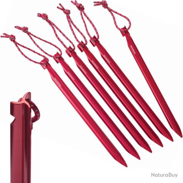6 piquets de tente MSR aluminium 190mm 11mm