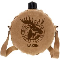 Gourde canadienne Laken Cantimplora alu et cuir 1,5L