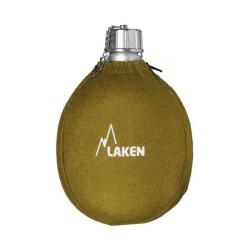 Gourde alu Laken Cantimplora avec housse kaki 1L