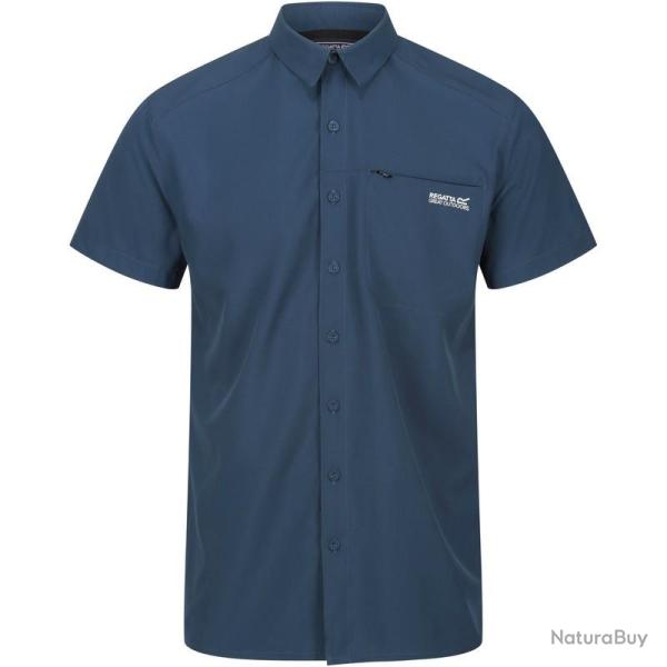 Chemise manches courtes Regatta Kioga II bleue