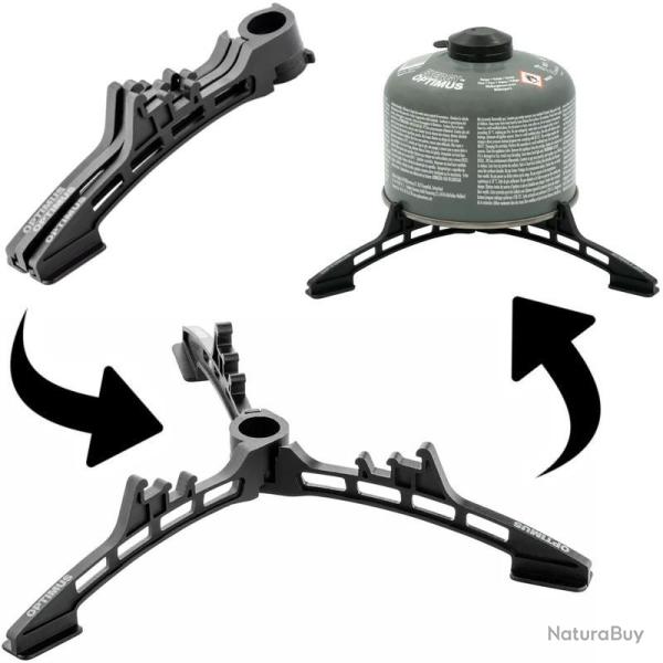 Support tr�pied pliable Optimus Black Edition pour cartouche de gaz