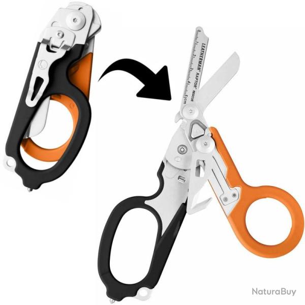 Paire de ciseaux Leatherman Raptor Rescue Black Orange