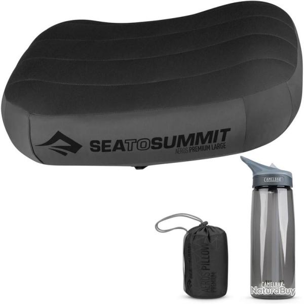 Oreiller gonflable Sea to Summit Aeros Premium Pillow Large gris