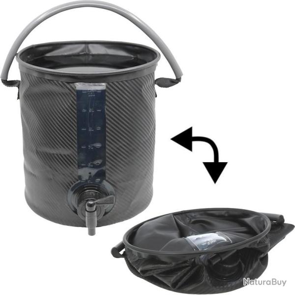 Seau pliable avec robinet CAO 10 litres