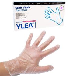 Gants en vinyle YLEA sous sachet individuel