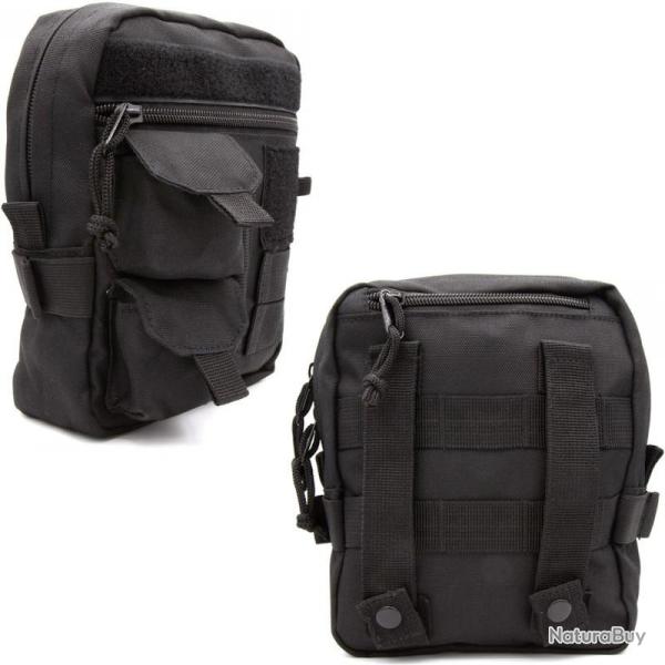 Trousse de secours vide IFAK SIG TSU noire avec syst�me MOLLE