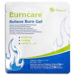 Compresse gel pour br&ucirc;lures Roosin Burncare 10x10cm