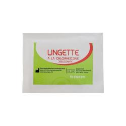 Lingette d&eacute;sinfectante &agrave; la chlorhexidine digluconate