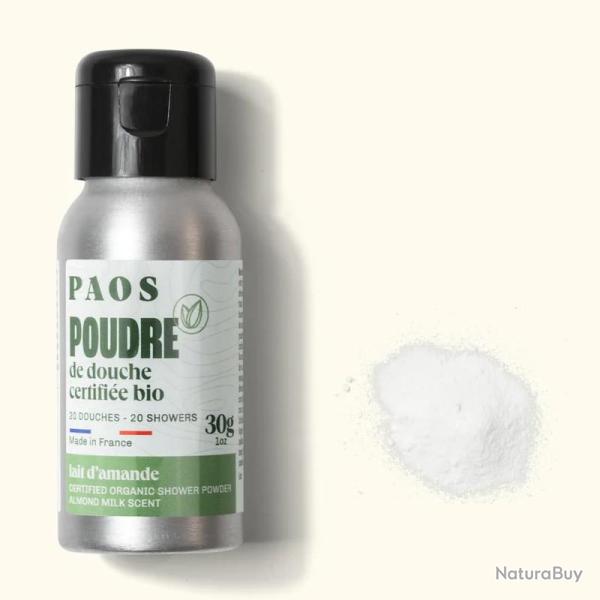 Poudre de douche certifi�e bio au lait d'amande Paos