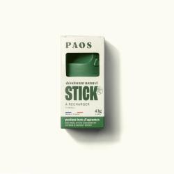 D&eacute;odorant naturel &agrave; stick rechargeable au bois d'agrumes Paos