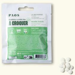 Dentifrice bio à croquer à la menthe fraîche PAOS