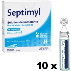 Solution d&eacute;sinfectante Chlorhexidine aqueuse Septimyl (10 doses)
