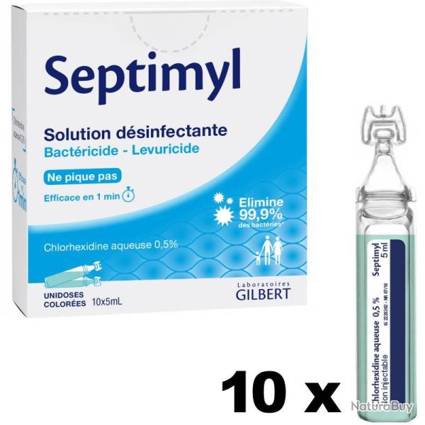 Solution d�sinfectante Chlorhexidine aqueuse Septimyl (10 doses)