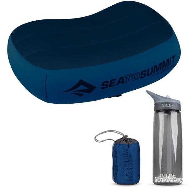 Oreiller gonflable Sea to Summit Aeros Premium Pillow Regular bleu