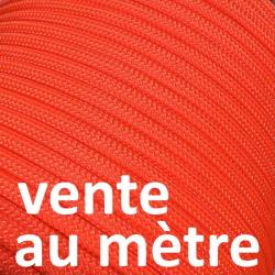 Cordelette paracorde 550 4 mm EDCX Nylon Paracord orange (au m&egrave;tre)
