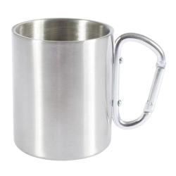 Tasse inox avec poign&eacute;e mousqueton CAO 0,3L double paroi