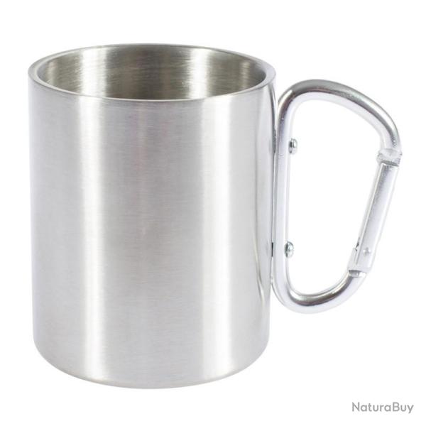 Tasse inox avec poign�e mousqueton CAO 0,3L double paroi