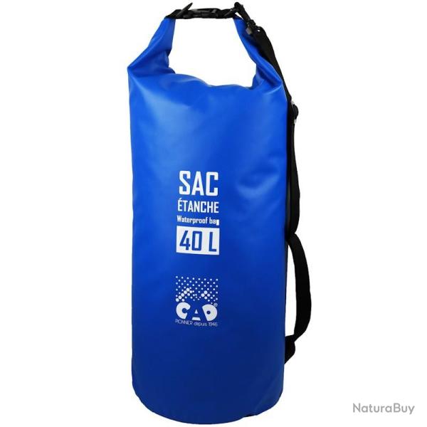 Sac �tanche 40L CAO bleu avec bandouli�re