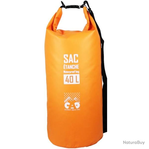 Sac �tanche 40L CAO orange avec bandouli�re