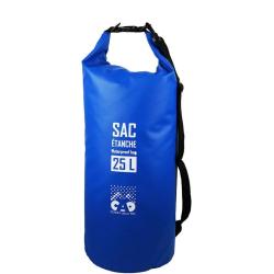 Sac &eacute;tanche 25L CAO bleu avec bandouli&egrave;re