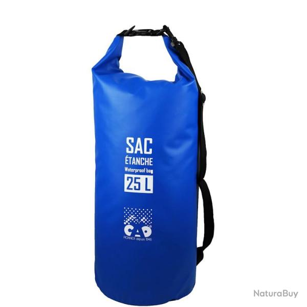 Sac �tanche 25L CAO bleu avec bandouli�re