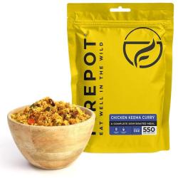 Repas d&eacute;shydrat&eacute; Firepot Curry de poulet Keema et riz