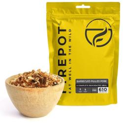 Repas d&eacute;shydrat&eacute; Firepot Porc effiloch&eacute; au barbecue et riz