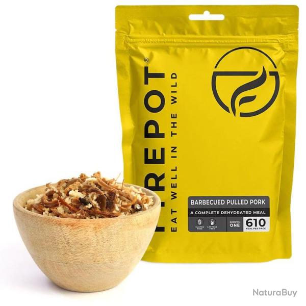 Repas d�shydrat� Firepot Porc effiloch� au barbecue et riz