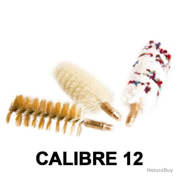 Lot de 3 couvillons de nettoyage calibre .12