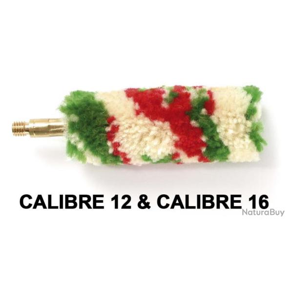 Ecouvillons laine calibre 12 et calibre 16 - Vendu � l'unit�