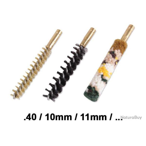 Lot de 3 �couvillons de nettoyage calibre .40 / .41 / 10mm / 11mm