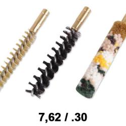 Lot de 3 &eacute;couvillons de nettoyage calibre 7,62 / .30 (308WIN, 30-06, etc..)