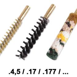 Lot de 3 &eacute;couvillons de nettoyage calibre .4,5 / .17