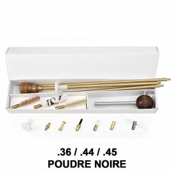Kit complet nettoyage et chargement armes &agrave; poudre noire 36 / 44 / 45