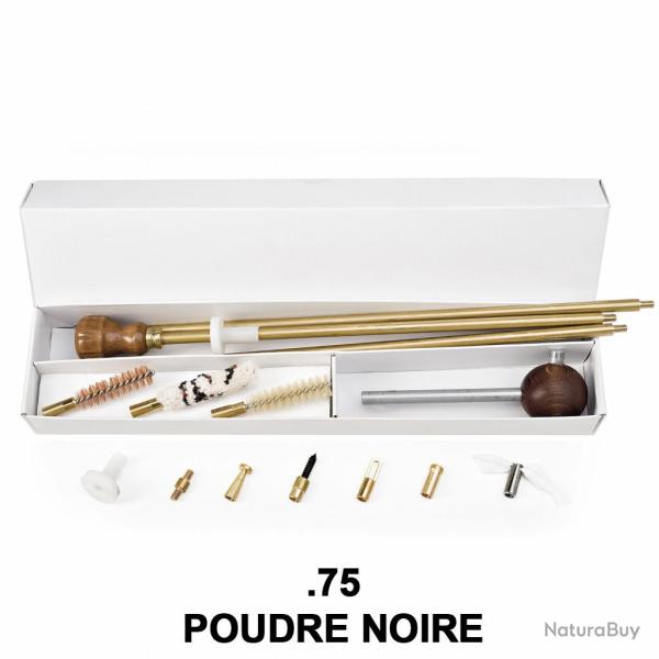 Kit complet nettoyage et chargement armes � poudre noire .75