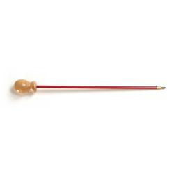 Baguette de nettoyage arme de poing en acier 23cm gain&eacute; PVC - M3x0.6