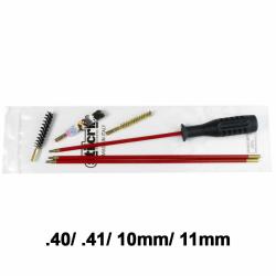 Kit nettoyage carabine 3 brins + 3 &eacute;couvillons cal .40/ .41/ 10mm/ 11mm