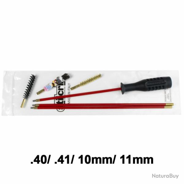 Kit nettoyage carabine 3 brins + 3 �couvillons cal .40/ .41/ 10mm/ 11mm