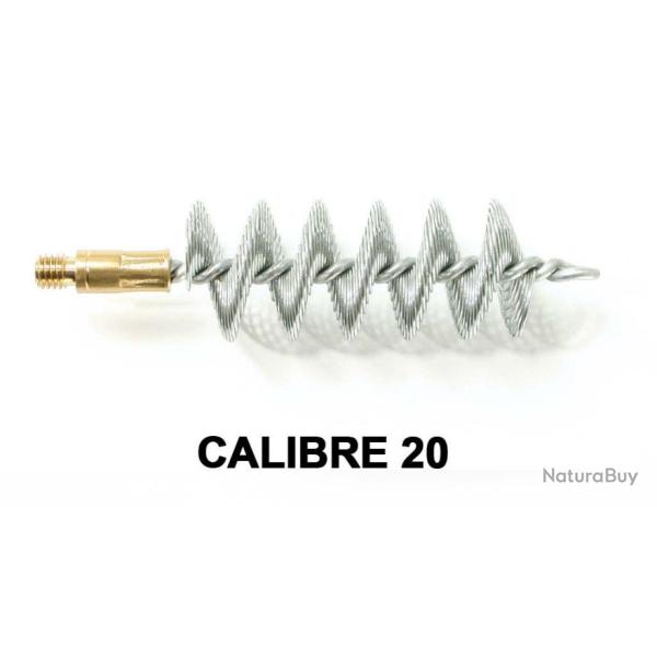 Ecouvillons acier spriale calibre 20 - Vendu � l'unit�