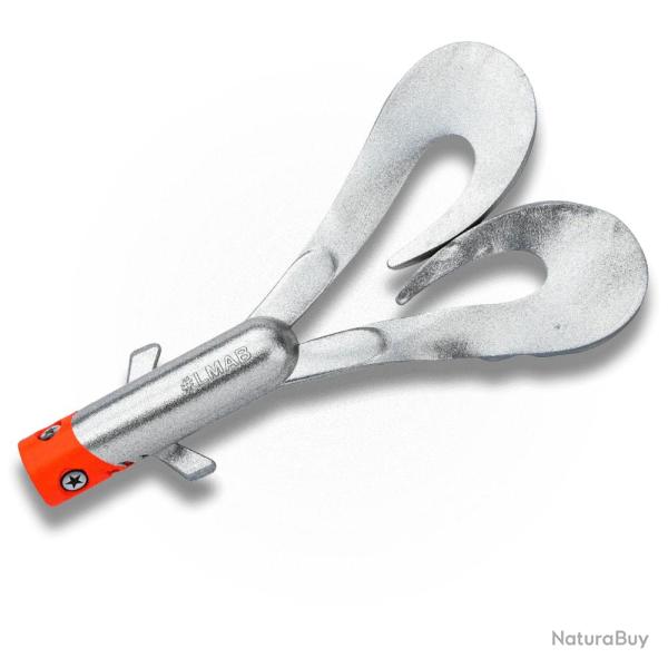 Leurre Souple LMAB Drunk Dancer 23cm � l'unit� Chrome Redhead