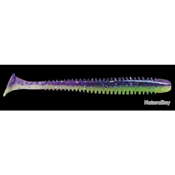 Leurre Souple KEITECH Swing Impact Slim 4" S15 Purple Chart